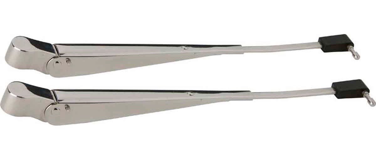 Kentrol 30545 Windshield Wiper Arms Pair for 1987-1995 Jeep Wrangler YJ - Polished Silver