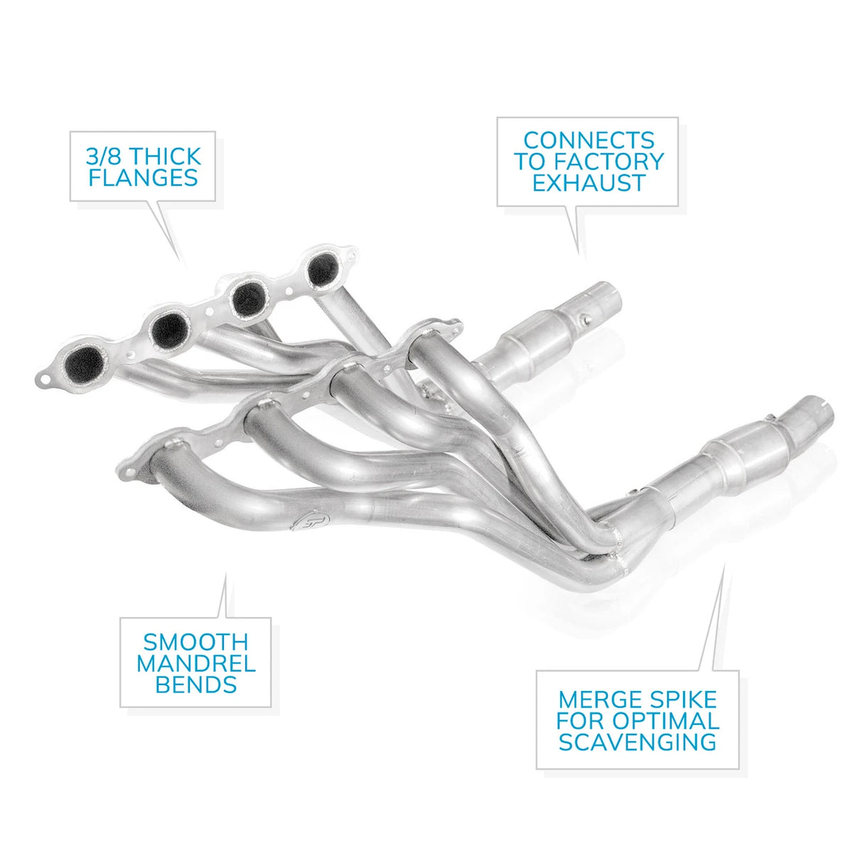 Stainless Works for 2016-2024 Chevrolet Camaro 6.2L Stainless Power Long Tube Headers Kit