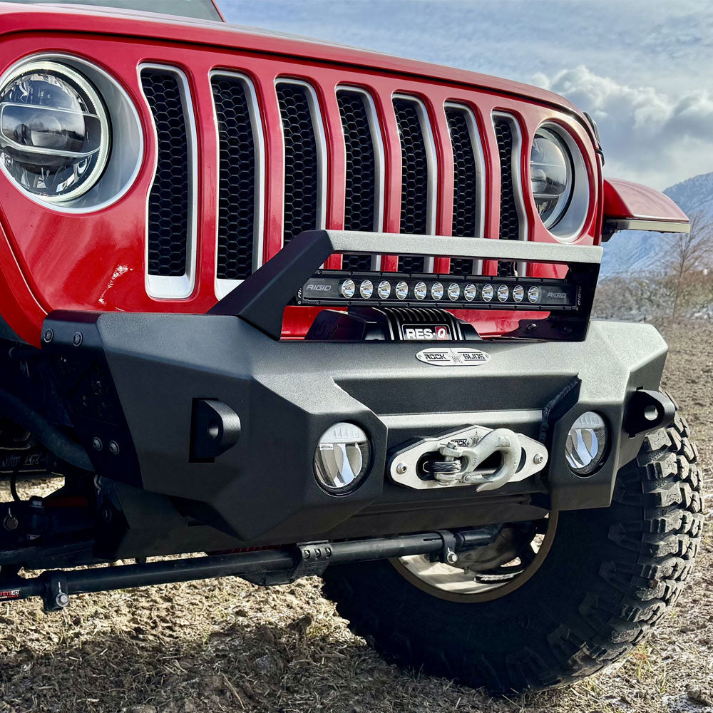 Rock Slide Engineering for Jeep Wrangler JL & Gladiator JT Appalachian Stubby Front Bumper