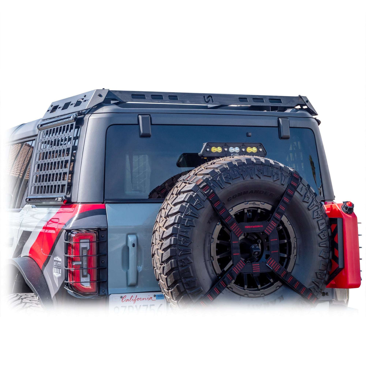 Turn Offroad EA10-M4 for 2021+ Ford Bronco 4dr Side MOLLE Panels for OE Hard Top