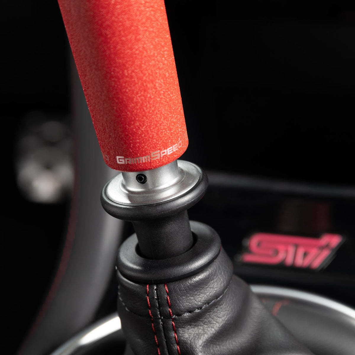 GrimmSpeed GRM380008 Tallboy Shift Knob Aluminum Red - M12x1.25