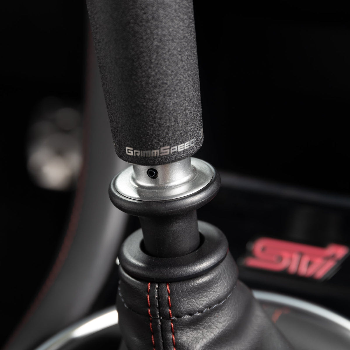 GrimmSpeed GRM380008 Tallboy Shift Knob Aluminum Red - M12x1.25
