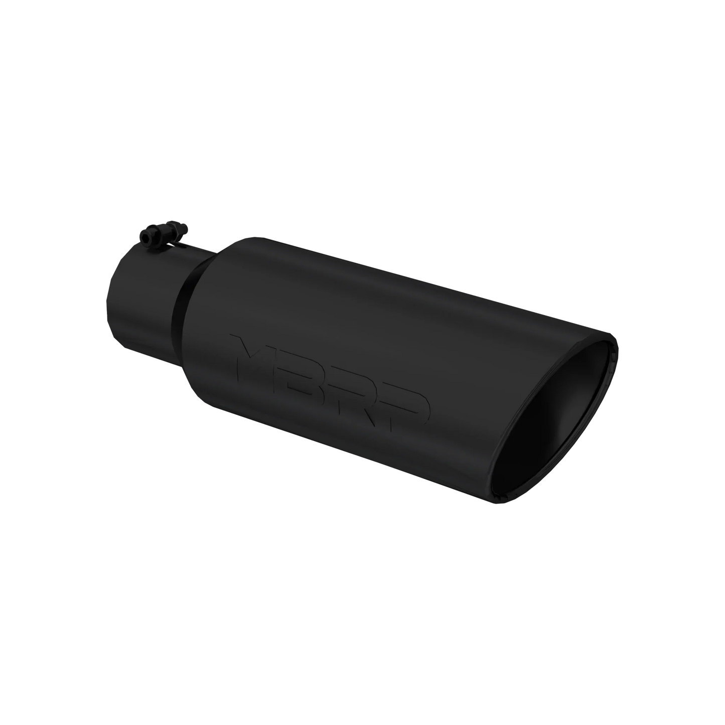 MBRP T5130BLK Exhaust Tip - 6" OD; Rolled end; 4" ID; 18" length | Black Coated