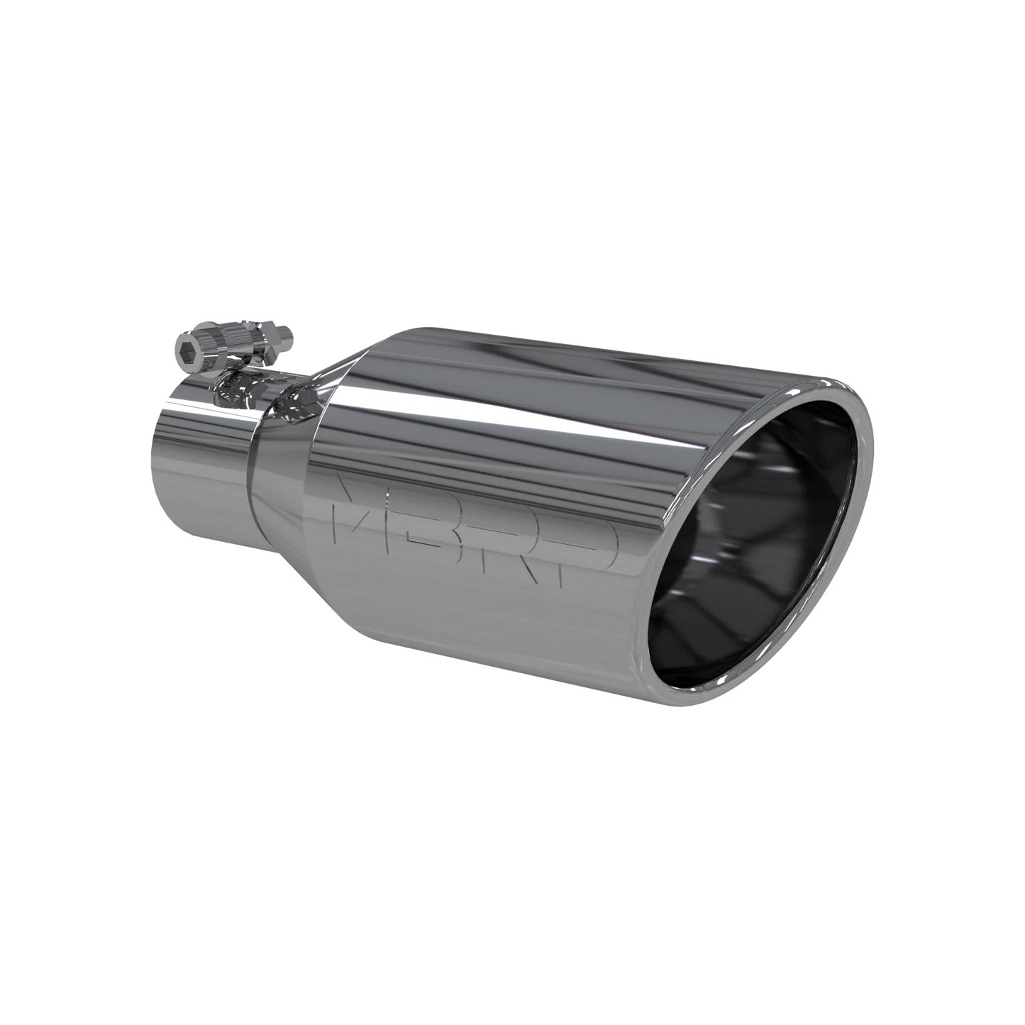 MBRP T5160 Exhaust Tip - T304 Stainless Steel SW Angle Rolled End Tip; 2.5 " ID; 4.5" OD; 11" length | T304 Stainless
