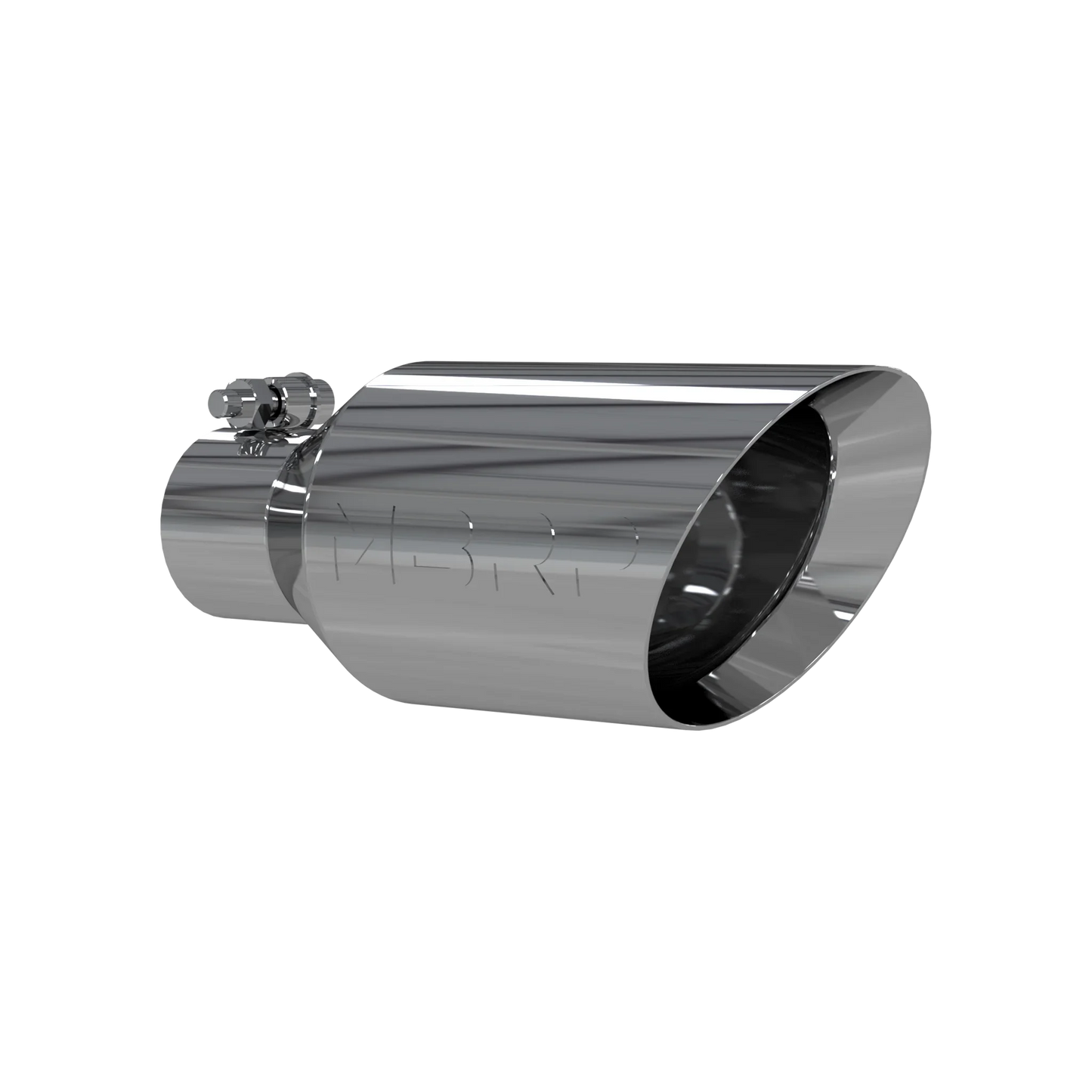 MBRP T5161 Exhaust Tip - T304 Stainless Steel DW Angle Rolled End Tip; 2.5 " ID; 4.5" OD; 11" length | T304 Stainless