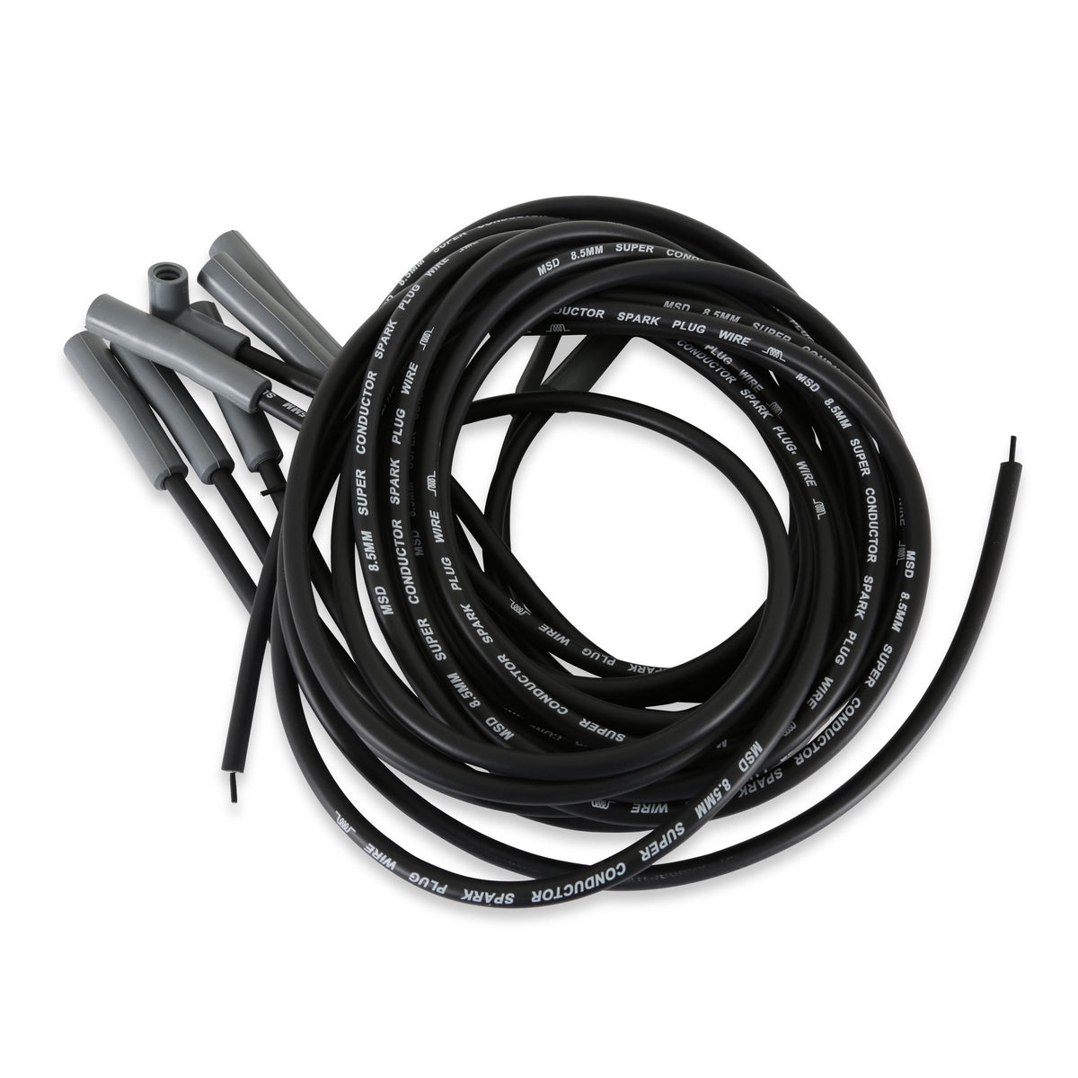 MSD 31523 Single for Hemi Wire Set, Super Conductor 8.5mm Wire Set, Black