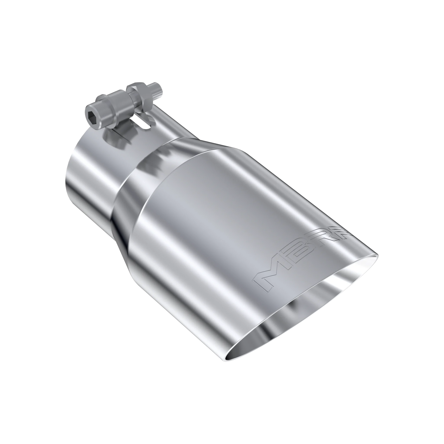MBRP T5122 Exhaust Tip - 4" OD; Dual Wall Angled; 3" inlet; 8" length | T304 Stainless