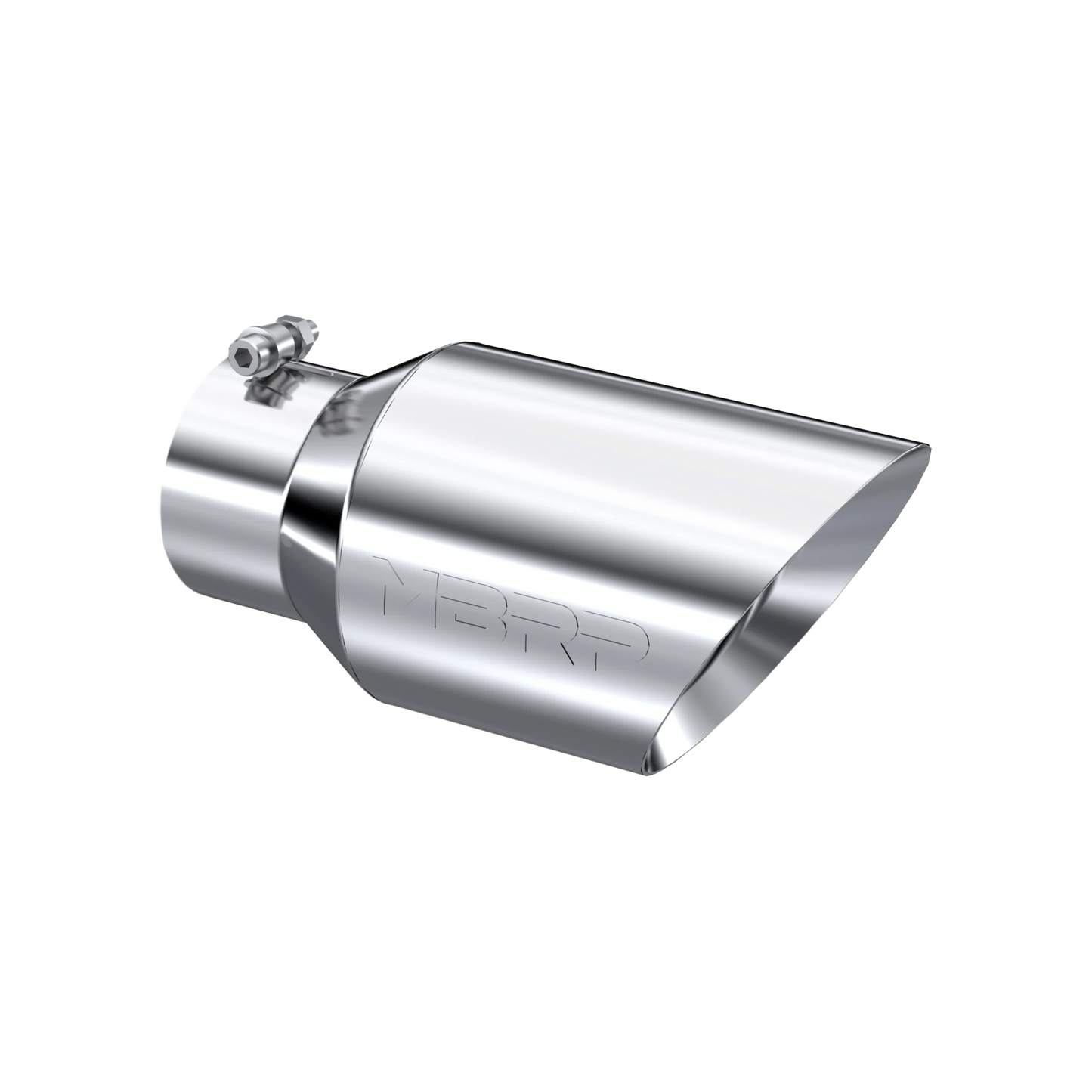MBRP T5072 Exhaust Tip - 6" OD Dual Wall Angled 4" inlet 12" length | T304 Stainless