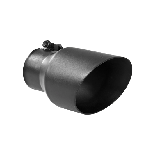MBRP T5151BLK Exhaust Tip - 4.5" OD; Dual Wall Angled; 3" inlet; 8" length | Black Coated