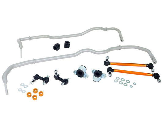 Whiteline BWK019 Front & Rear Sway Bar Kit for 2015-2020 Audi S3, 2015-2019 Audi A3 Quattro, 2015-2019 Volkswagen Golf R and More