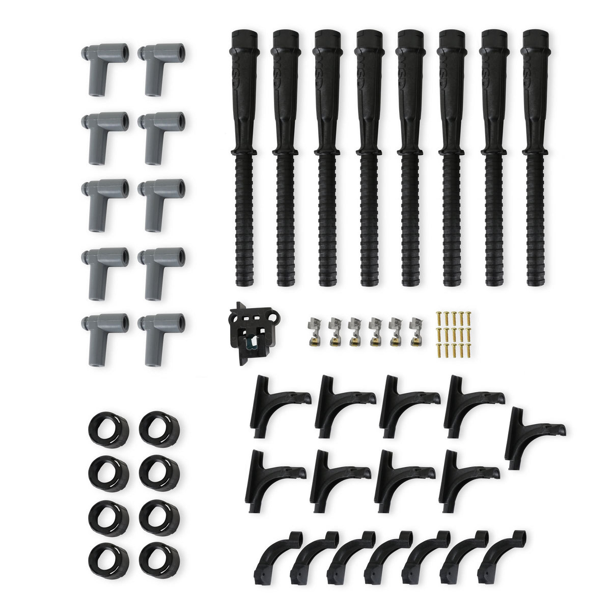 MSD 31523 Single for Hemi Wire Set, Super Conductor 8.5mm Wire Set, Black