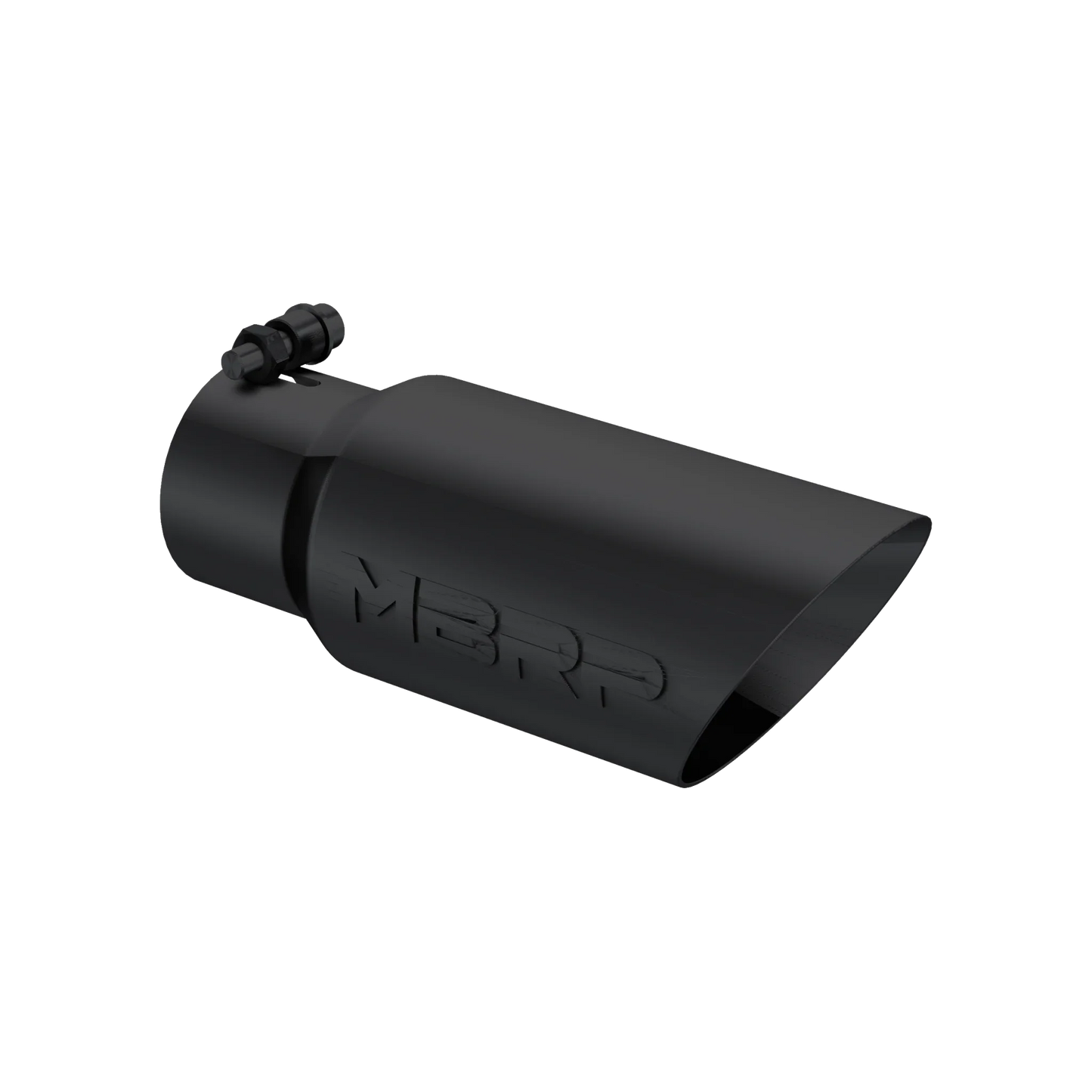 MBRP T5156BLK Exhaust Tip - 4" OD; Dual Wall Angled; 3" inlet; 10" length | Black Coated